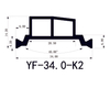 High-Performance 34.0mm K2 Polyamide Thermal Break Strips for Aluminum Windows and Doors