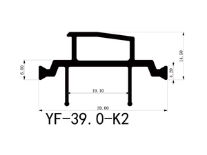 39mm Hollow Chamber Thermal Barrier Strips for Aluminium