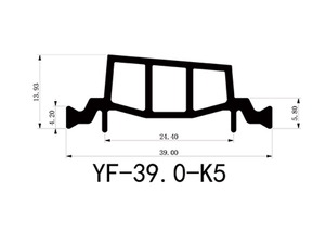 39mm Hollow Chamber Polyamide Thermal Barrier Strips