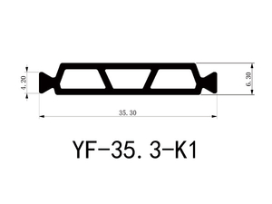 35.3mm Hollow Chamber Thermal Break Strips