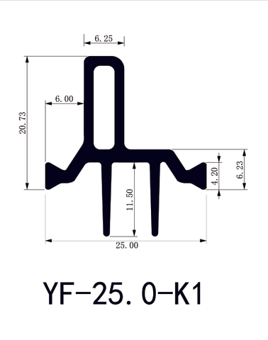 Robust 25.0mm K1 Polyamide Thermal Insulation Strips for Aluminum Profiles