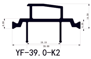 Superior 39.0mm K2 Polyamide Insulation Strips for Aluminum Facades