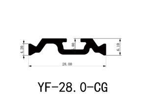 28mm PA66GF25 Polyamide Insulating Profiles