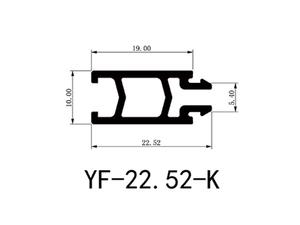 22.52mm Thermal Insulation Polyamide Profiles for Facades