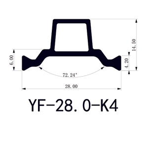 28.0mm K4 Thermal Insulation Polyamide Profiles for Aluminum Construction