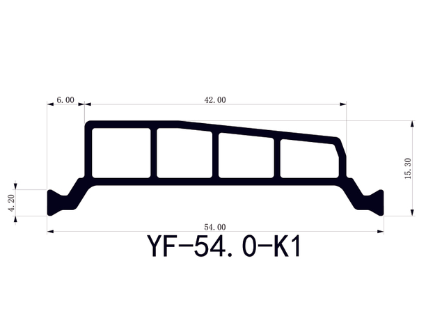 Precision-Fit YF-54.0mm-K1 Thermal Break Strips for Aluminum Assembly