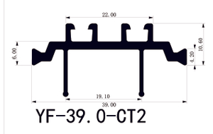 Advanced 39.0mm CT2 Thermal Break Profiles for Aluminum Windows