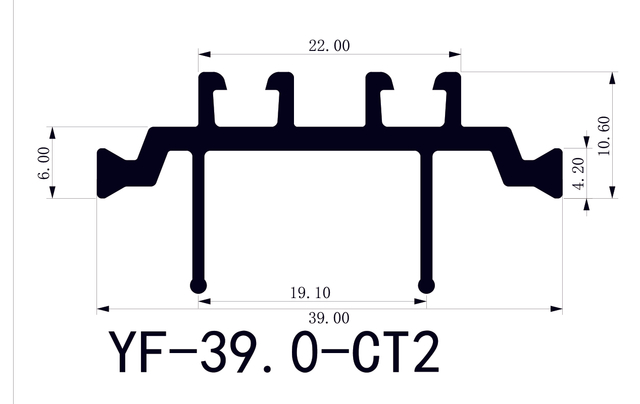 Advanced 39.0mm CT2 Thermal Break Profiles for Aluminum Windows