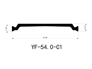 54mm Shape C Extruded PA66 GF25 Polyamide Thermal Break Profiles