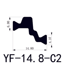 Durable 14.8mm C2 Thermal Insulation Polyamide Strips for Aluminum Systems